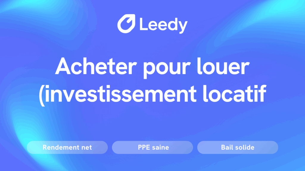 Comment acheter pour louer en Suisse romande ? – Guide pratique (PDF)