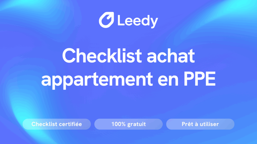 Checklist achat appartement en PPE – Suisse romande (PDF)