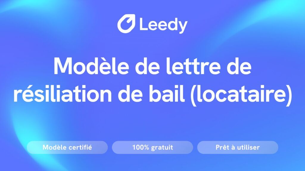 Modèle de lettre de résiliation de bail (locataire) – Suisse romande