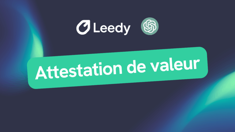 Attestation de valeur