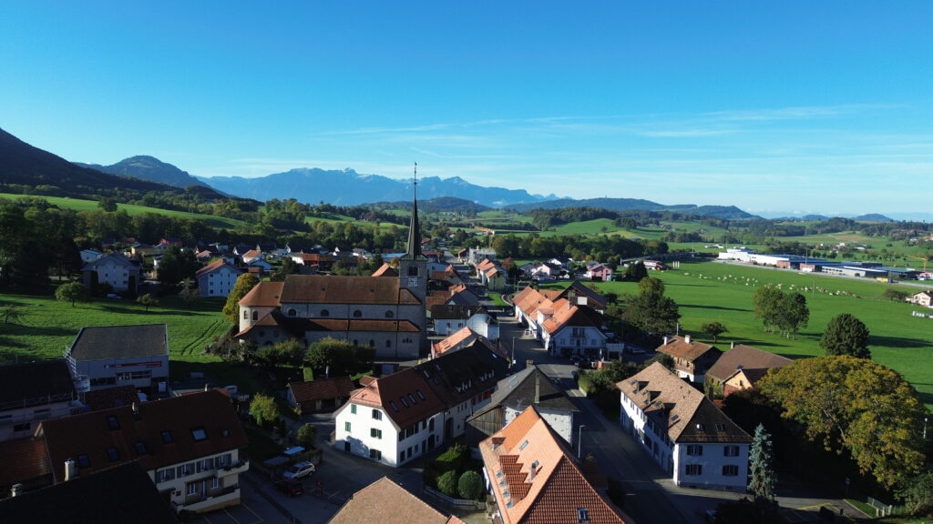 Vue drone de Semsales