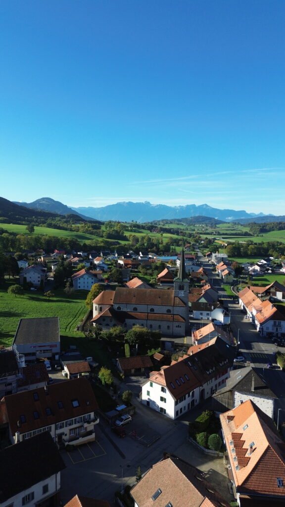 Vue drone de Semsales