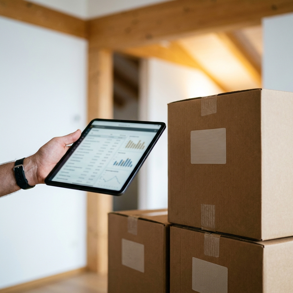 Planification logistique et inventaire sur tablette pour l'organisation d'un déménagement à Nyon