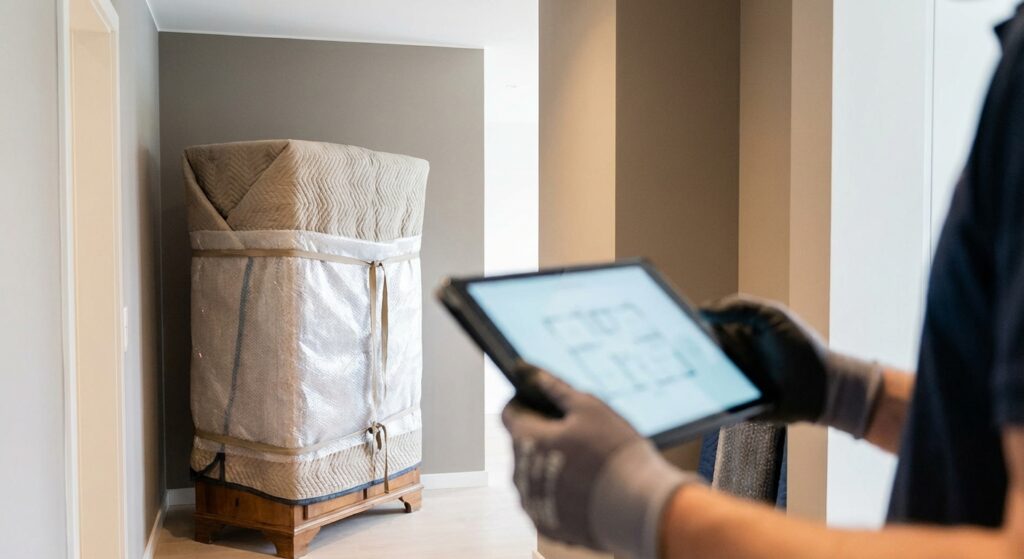 Détail sur la planification logistique et la protection du mobilier pour un déménagement sécurisé à Givisiez.